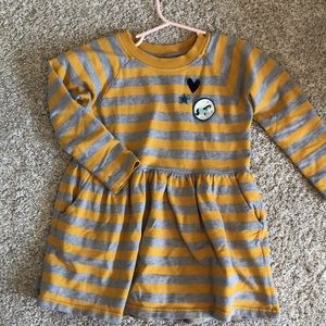 Hanna Andersson Size 110 Striped Dress EUC